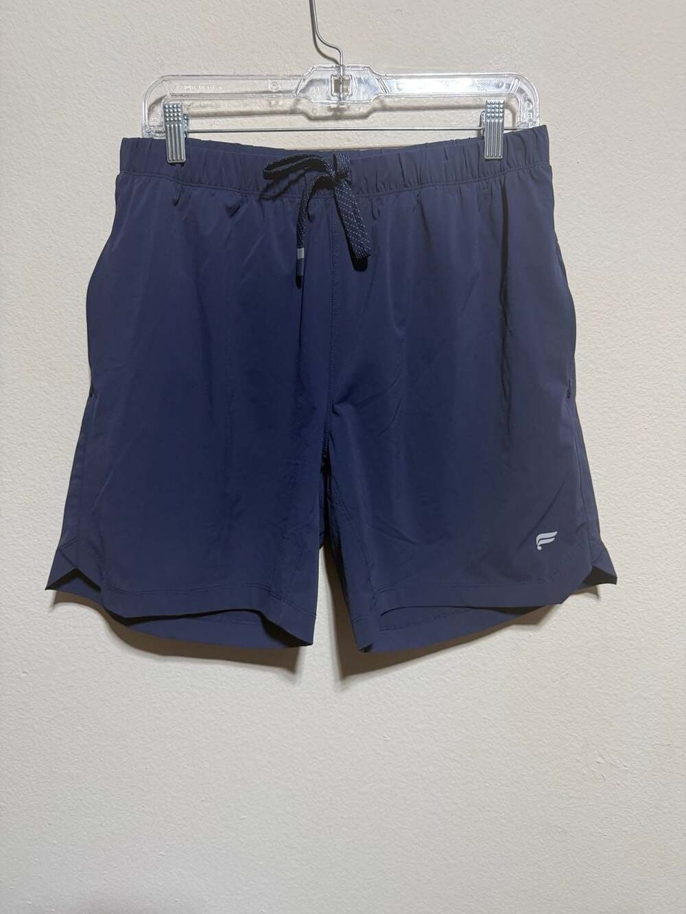 Fabletics Men's The One Short 7in Navy Athletic Workout Shorts